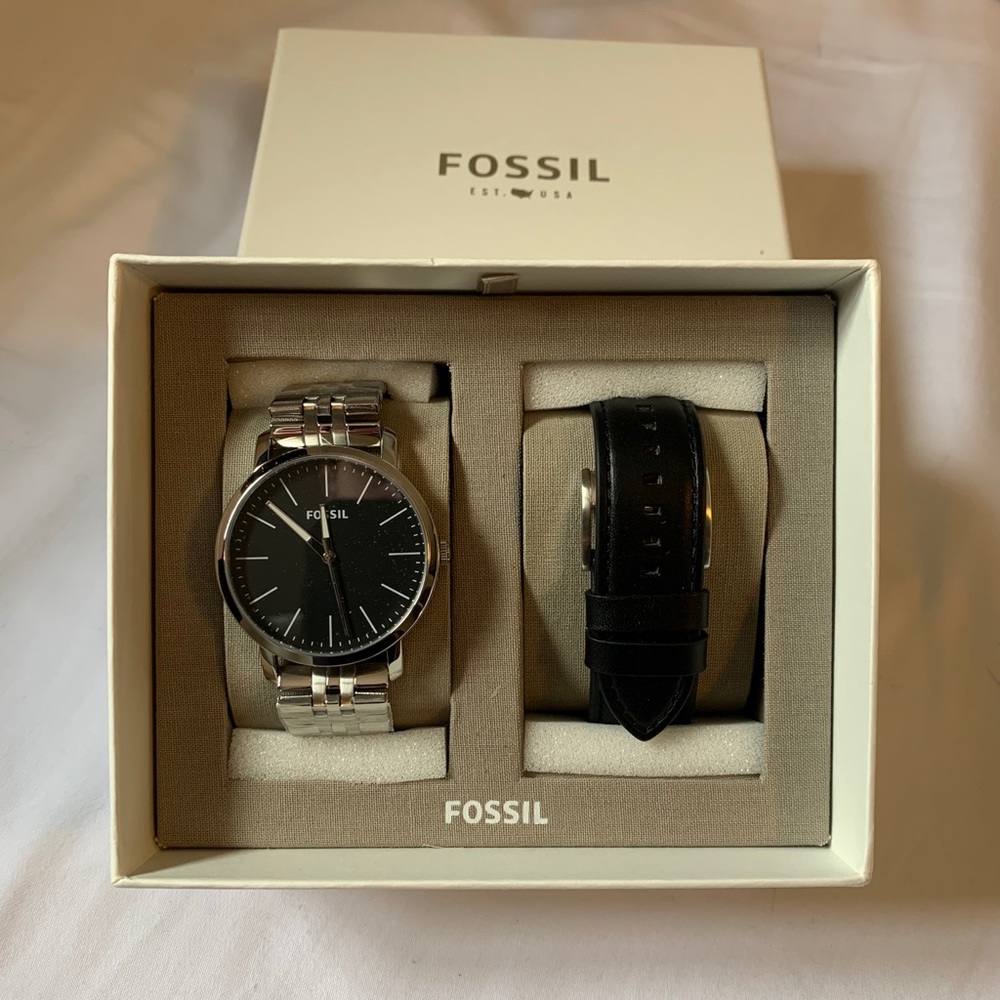 Men’s Fossil Stainless Steel watch set